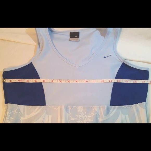 Womens Nike Sport Performance Blue Tank Top Sz L - Picture 6 of 7